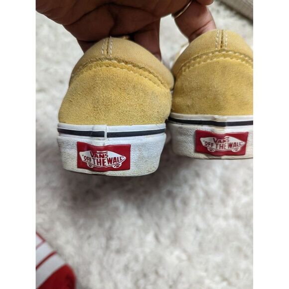 Vans Old Skool Shoes Women 6 Yellow Old Skool Classic Skate Sneakers Hipster - Picture 3 of 6